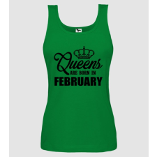 Pólómánia Queens are born in - February - Női Top női póló