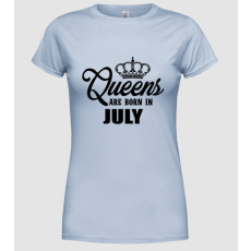 Pólómánia queens july - Női Kereknyakú Póló
