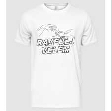 Pólómánia Raveülj velem fekete - Férfi Alap póló férfi póló