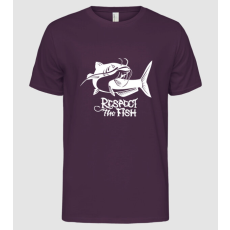 Pólómánia Respect the fish - Férfi Alap póló