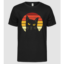 Pólómánia Retro Cica Fej - Férfi Alap póló férfi póló