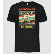 Pólómánia Retro mindenki egyenlő fotós   - Férfi Alap póló