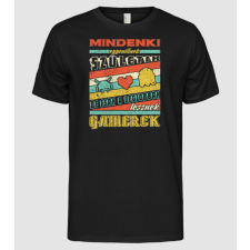 Pólómánia Retro mindenki egyenlő gamer - Férfi Alap póló férfi póló