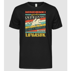 Pólómánia Retro mindenki egyenlő lovas   - Férfi Alap póló