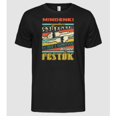 Pólómánia RETRO mindenki egyenlőnek születik FESTŐ - Férfi Alap póló