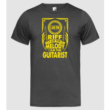 Pólómánia Riff Melody Guitarist - Férfi Heather Póló férfi póló