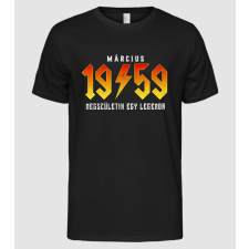 Pólómánia Rock születésnap 1959 Március - Férfi Alap póló férfi póló