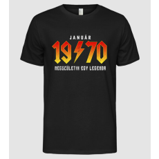 Pólómánia Rock születésnap 1970 JANUÁR - Férfi Alap póló