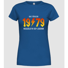 Pólómánia Rock születésnap 1979 Október - Női Kerek nyakú Póló