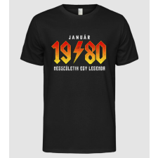 Pólómánia Rock születésnap 1980 JANUÁR - Férfi Alap póló férfi póló
