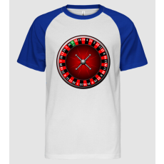 Pólómánia Rulettkerék - Férfi Baseball Póló