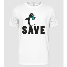 Pólómánia Save penguin - Férfi Alap póló