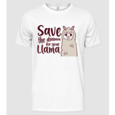 Pólómánia Save the drama from the llama - Férfi Alap póló
