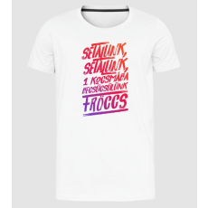 Pólómánia Sétálunk... - Férfi Prémium Slim-Fit Póló