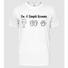 Pólómánia Simple doggy woman - Férfi Alap póló