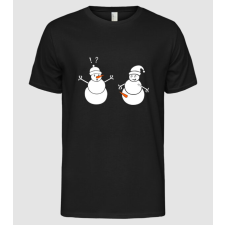 Pólómánia Snowman in action - Férfi Alap póló férfi póló