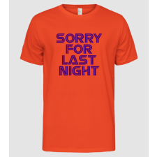 Pólómánia SORRYFORLASTNIGHT - Férfi Alap póló férfi póló