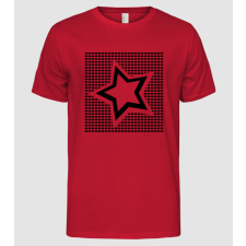 Pólómánia star black - Férfi Alap póló férfi póló