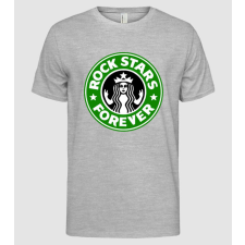 Pólómánia starbucks rockstars - Férfi Alap póló férfi póló