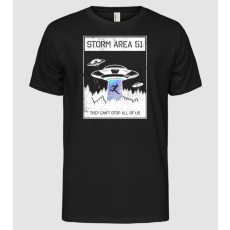 Pólómánia Storm area 51 - They can't stop all of us - Férfi Alap póló
