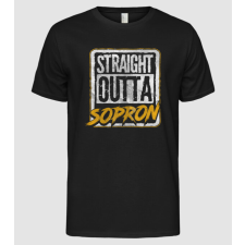 Pólómánia Straight Outta Sopron - Férfi Alap póló férfi póló