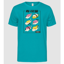 Pólómánia Sushi Cicák - Férfi Alap póló férfi póló