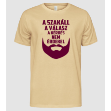Pólómánia Szakáll válasz - Férfi Alap póló