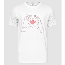 Pólómánia Szerelem Valentin szív - Férfi Alap póló férfi póló