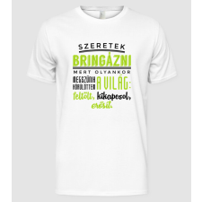 Pólómánia Szeretek bringázni - Férfi Alap póló férfi póló