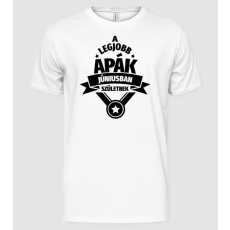 Pólómánia Szimla Csillagos Szülinapos Apa JÚNIUS - Férfi Alap póló