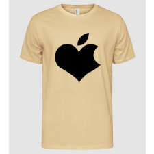 Pólómánia sziv_apple_fekete - Férfi Alap póló férfi póló