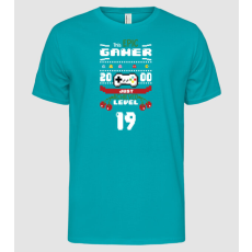 Pólómánia Szülinapos Gamer 19 - Férfi Alap póló