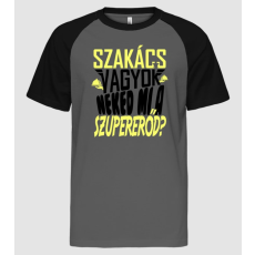 Pólómánia Szuperhős szakács - Férfi Baseball Póló