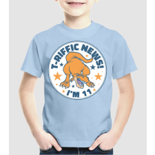 Pólómánia T-rex Terrific news i'm 11 - Uniszex Gyerek Póló gyerek póló