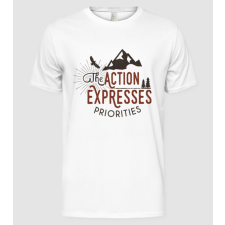 Pólómánia The action expresses priorities - Férfi Alap póló férfi póló