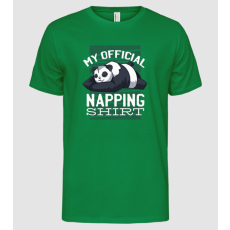 Pólómánia This is my official napping T-shirt, vicces pihenős póló - Férfi Alap póló