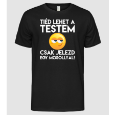 Pólómánia Tiéd lehet a testem (fehér) - Férfi Alap póló férfi póló
