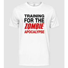 Pólómánia training for the zombie apocalypse - Férfi Alap póló férfi póló