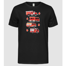 Pólómánia Tűzoltó autók - Férfi Alap póló férfi póló