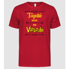 Pólómánia Tűzoltó vagyok nem varázsló - Férfi Alap póló