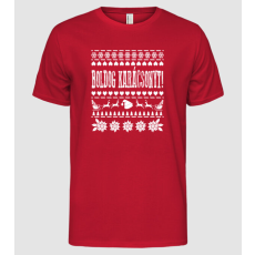 Pólómánia Ugly sweater Boldog karácsonyt! - Férfi Alap póló