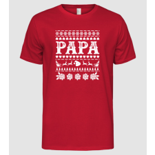 Pólómánia Ugly sweater papa - Férfi Alap póló férfi póló