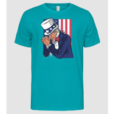 Pólómánia Uncle Sam imádkozik - Férfi Alap póló