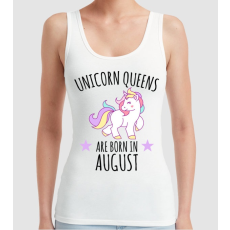 Pólómánia Unicorn queens are born in - August - Női Trikó