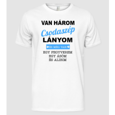 Pólómánia Van Három Csodaszép Lányom - Férfi Alap póló