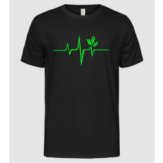 Pólómánia vegan_heartbeat - Férfi Alap póló