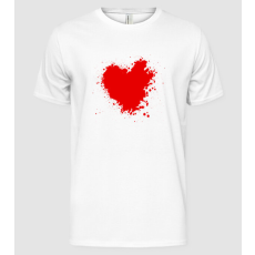 Pólómánia Vércsepp-szív - Férfi Alap póló