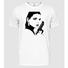 Pólómánia woman-with-a-gun - Férfi Alap póló