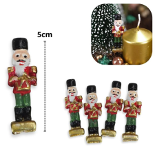  Poly Diótörő piros kabátos 4db/csom dekorációs kellék