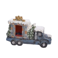 Poly Kamion led-es, poly 59x22x36,5cm karácsonyi dekoráció